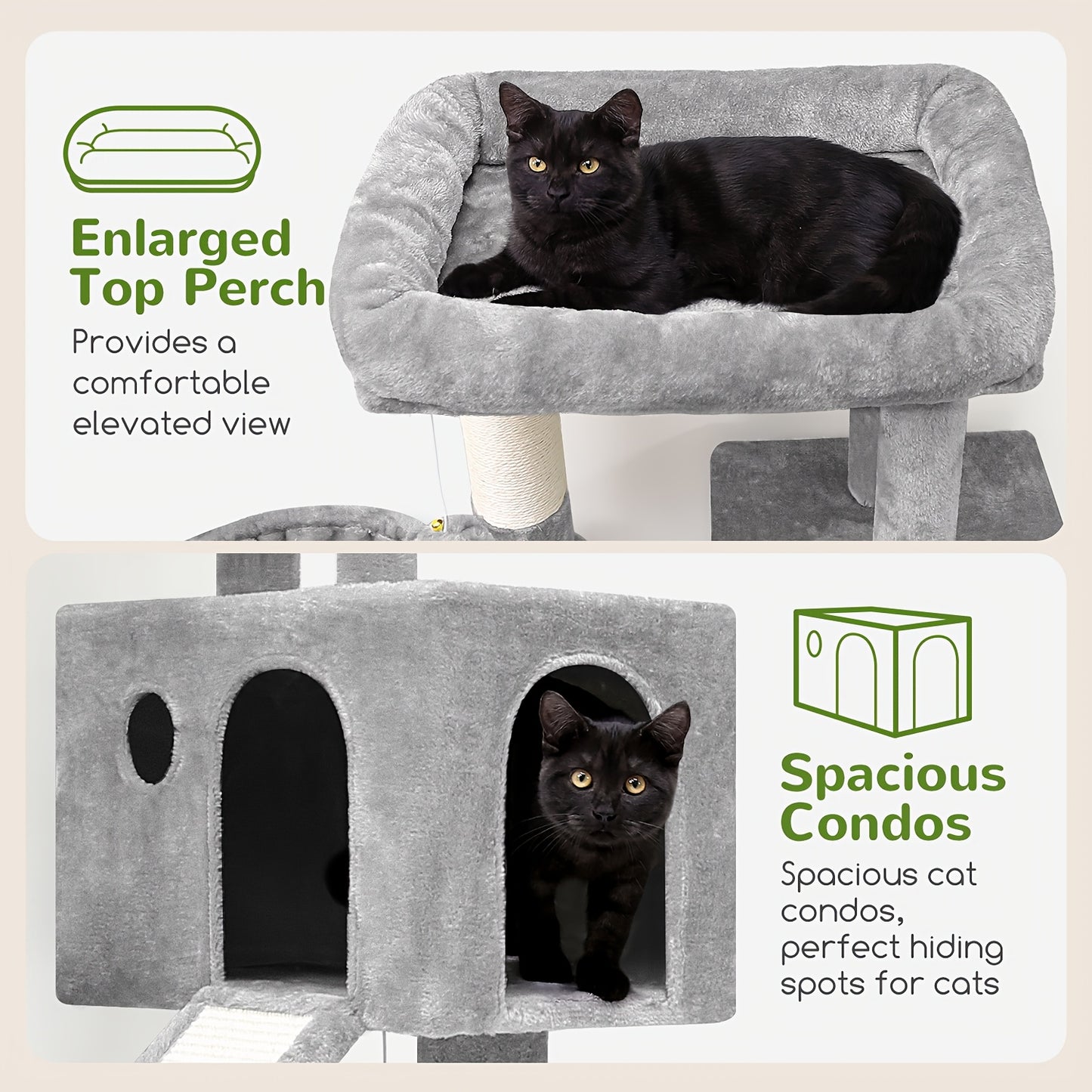 Heavy Duty Fiberboard Cat Tree Tower