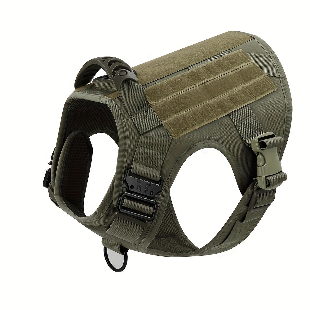 4pcs Tactical Dog Harness and Vest Set
