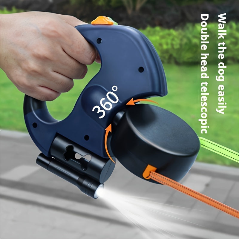 2-in-1 Pet Leash With 360° Rotation And Retraction