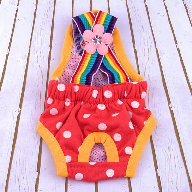 Dog Diaper Sanitary Washable Female Short Panties For Pet Menstruation