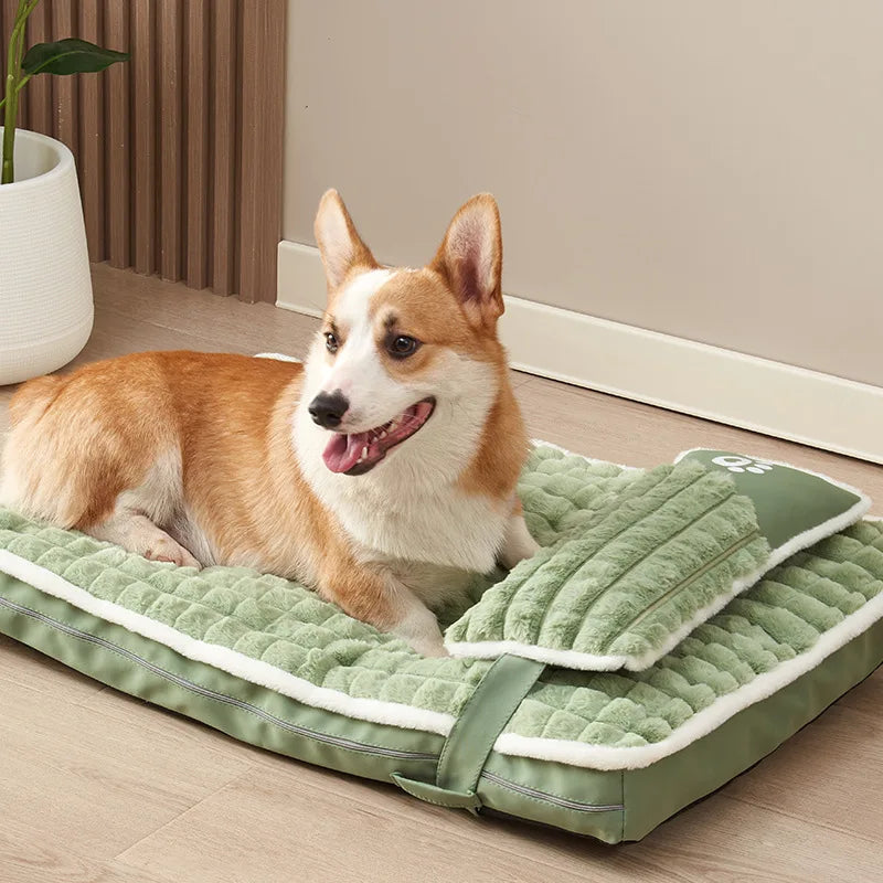 Removable and washable kennel dog mat