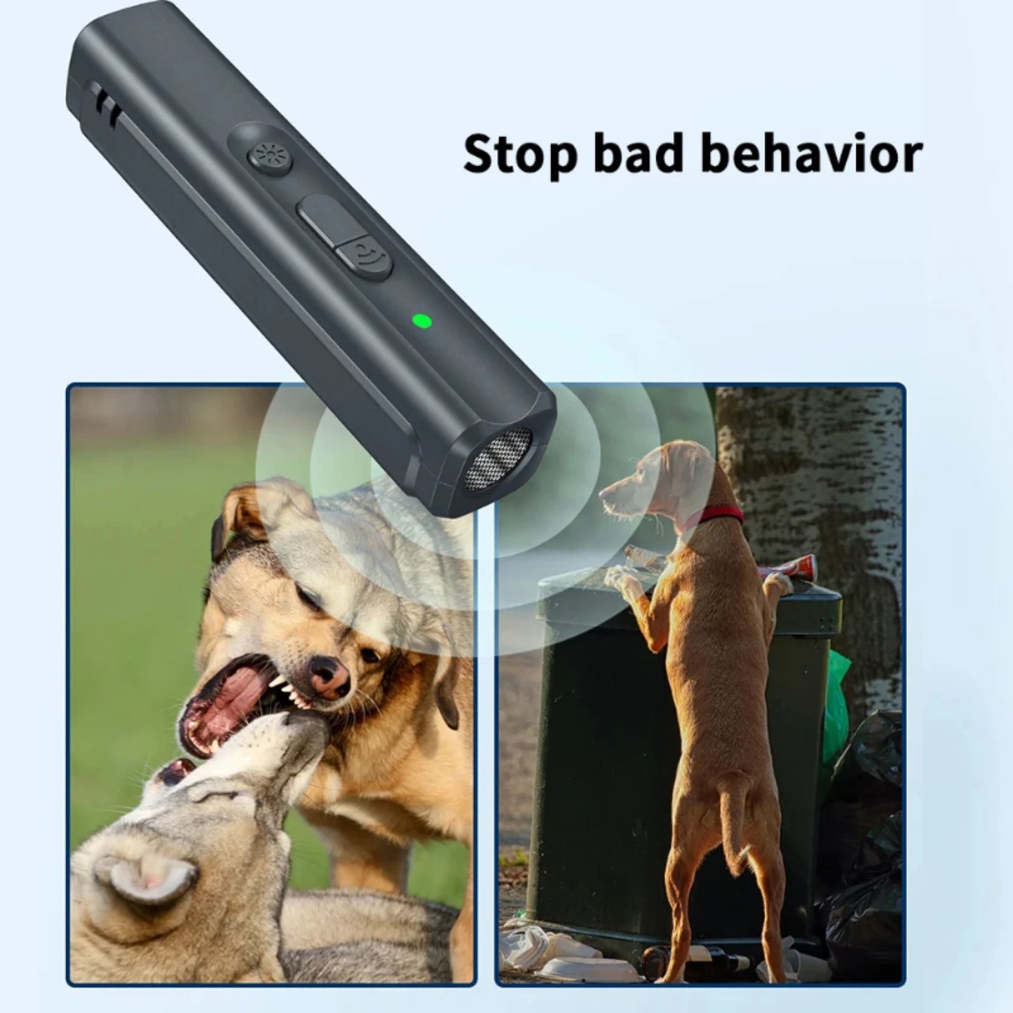 Ultrasonic Rechargeable Anti-Barking Pet Dog Repeller