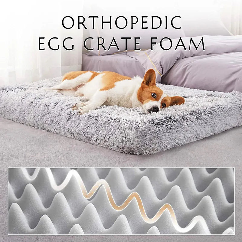 Plush square pet Nest Wave memory foam sofa bed