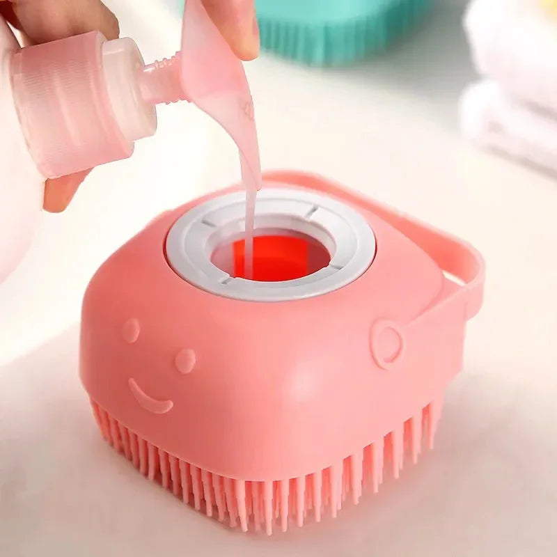 Silicone Comb Massage with Shampoo Box