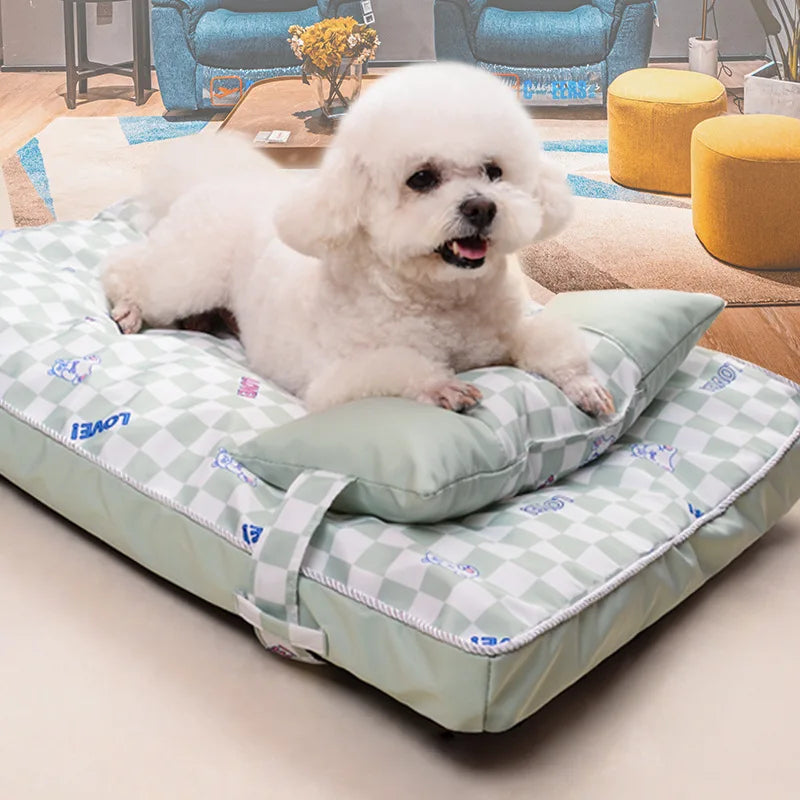 Removable and washable kennel dog mat