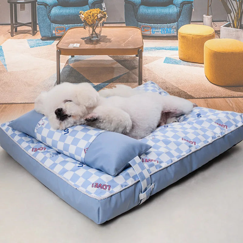 Removable and washable kennel dog mat