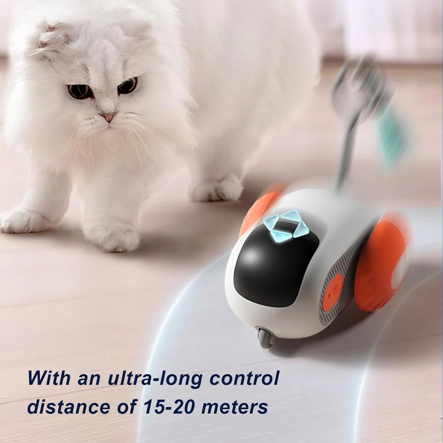 Turbo Tail Remote Control Interactive Cats Toy with Feathers (2 pcs