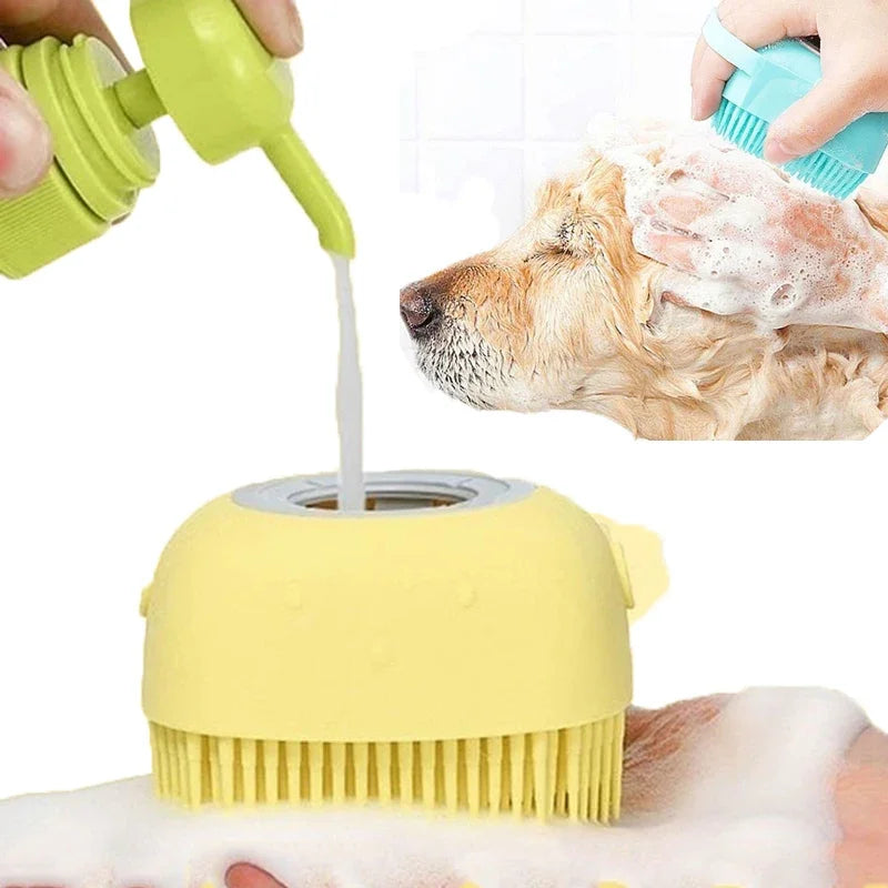 Silicone Comb Massage with Shampoo Box