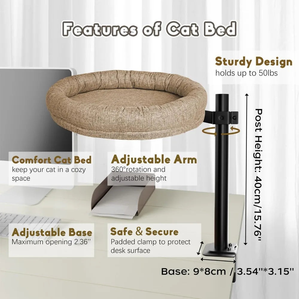 Cat Bed for Desk, Perfect Pet Nest Cat Bed
