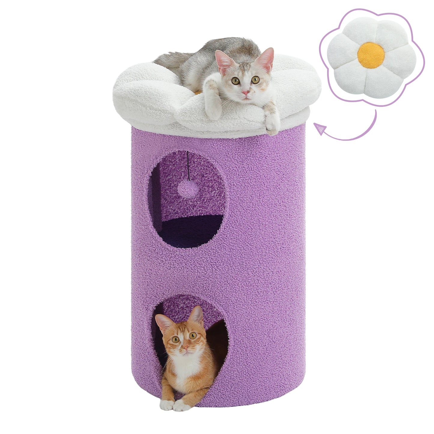 Flower Double-Deck, Large Cat Condo