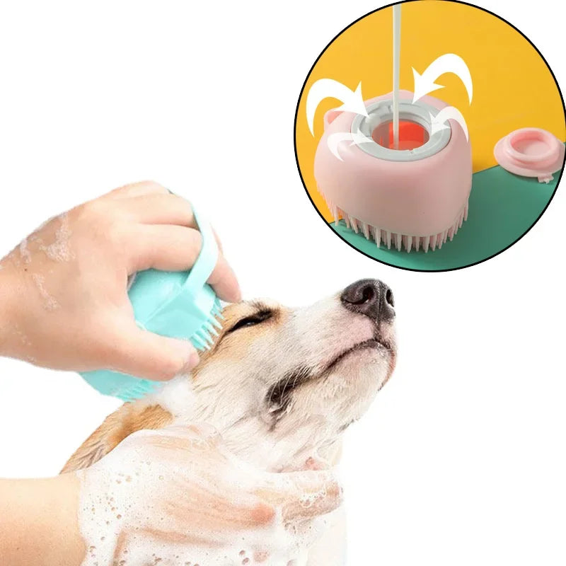 Silicone Comb Massage with Shampoo Box