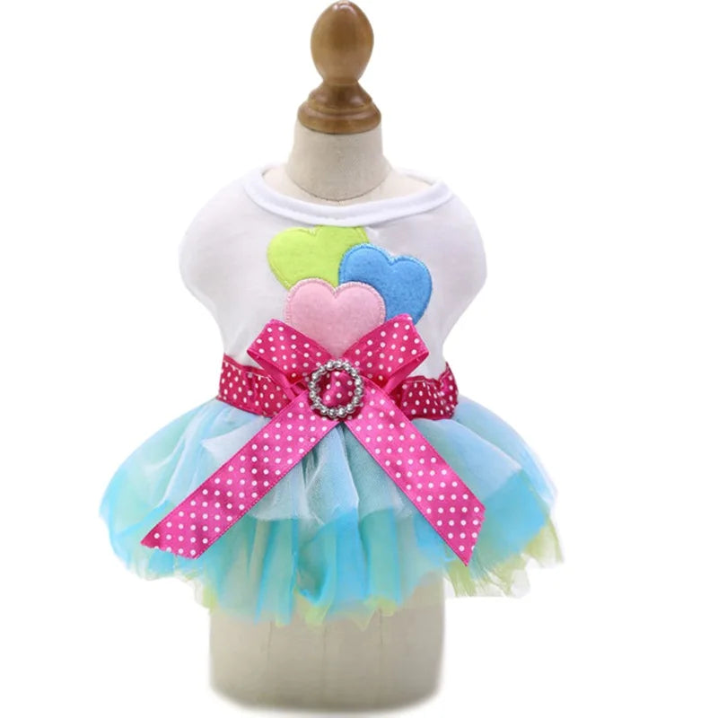 Sweet Dog Princess Dress for Spring Summer