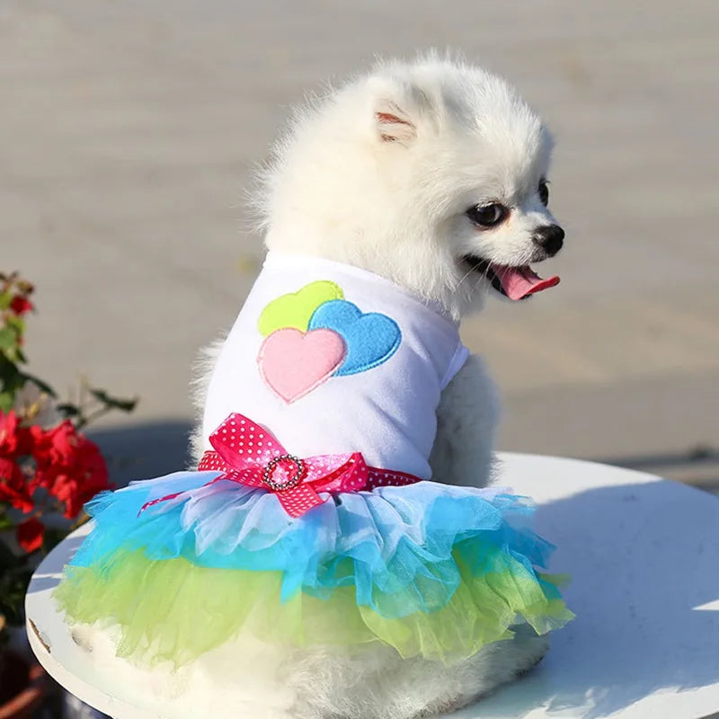 Sweet Dog Princess Dress for Spring Summer
