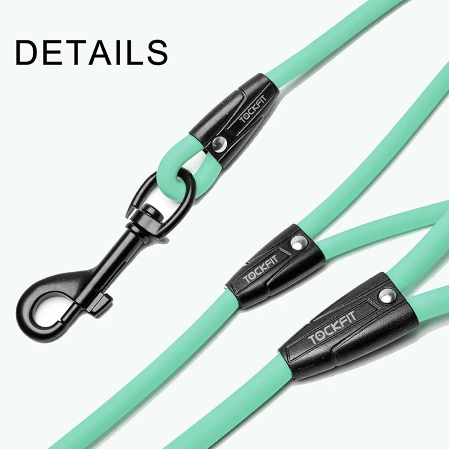 Durable long PVC dog leash Waterproof design perfect for training, yard play, and beach