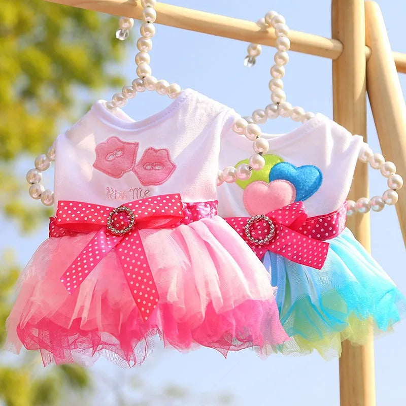 Sweet Dog Princess Dress for Spring Summer