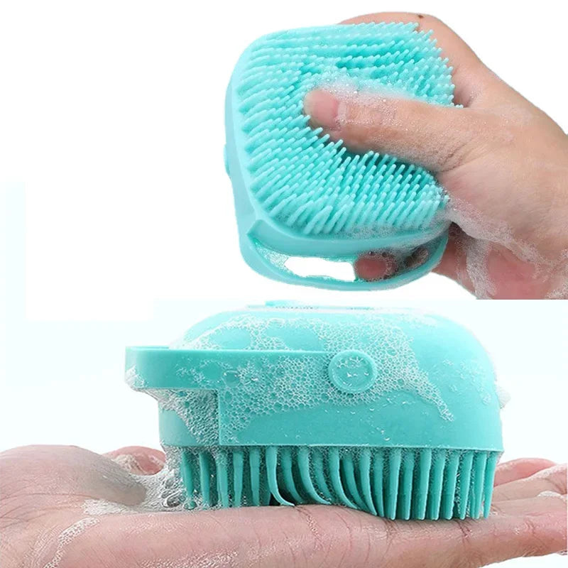 Silicone Comb Massage with Shampoo Box