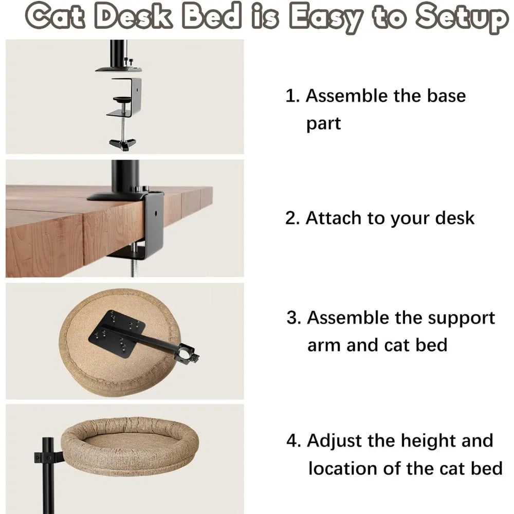 Cat Bed for Desk, Perfect Pet Nest Cat Bed