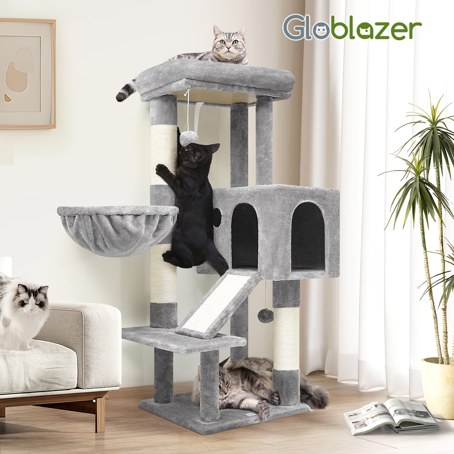 Heavy Duty Fiberboard Cat Tree Tower