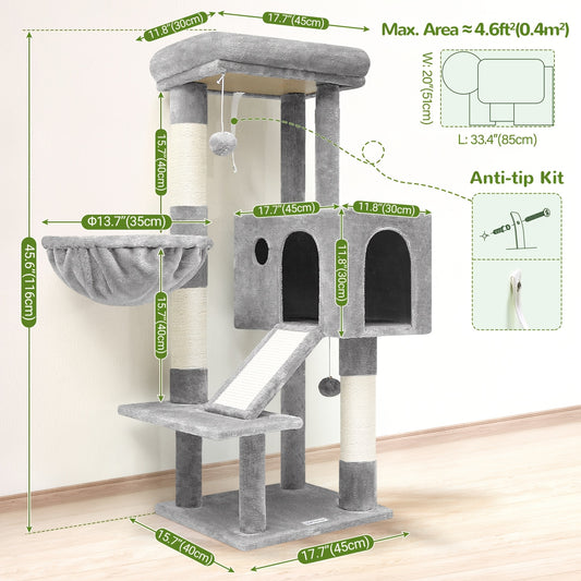 Heavy Duty Fiberboard Cat Tree Tower