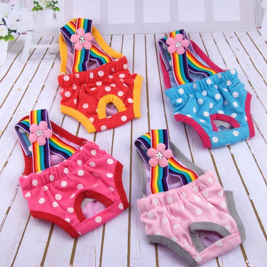 Dog Diaper Sanitary Washable Female Short Panties For Pet Menstruation