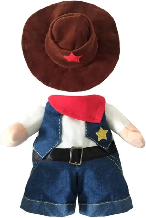 Dog Cat Costume Cowboy Clothes