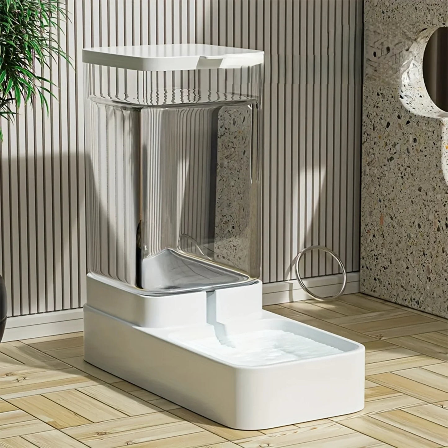 Easy-Refill Automatic Pet Feeder & Water Dispenser Combo