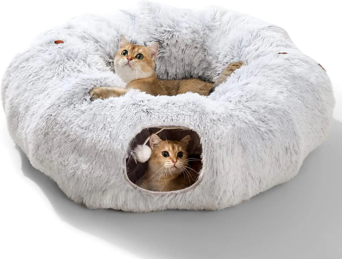 Plush Winter Cat Tunnel for Indoor Cats