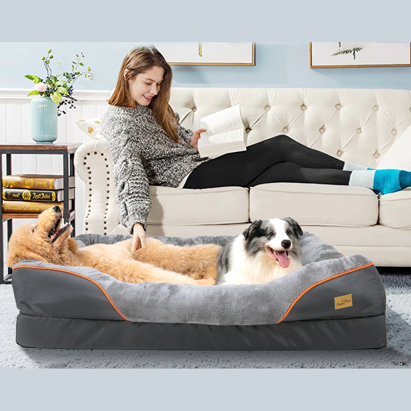 Large Soft Comfortable  Warm Fleece Pet Bed