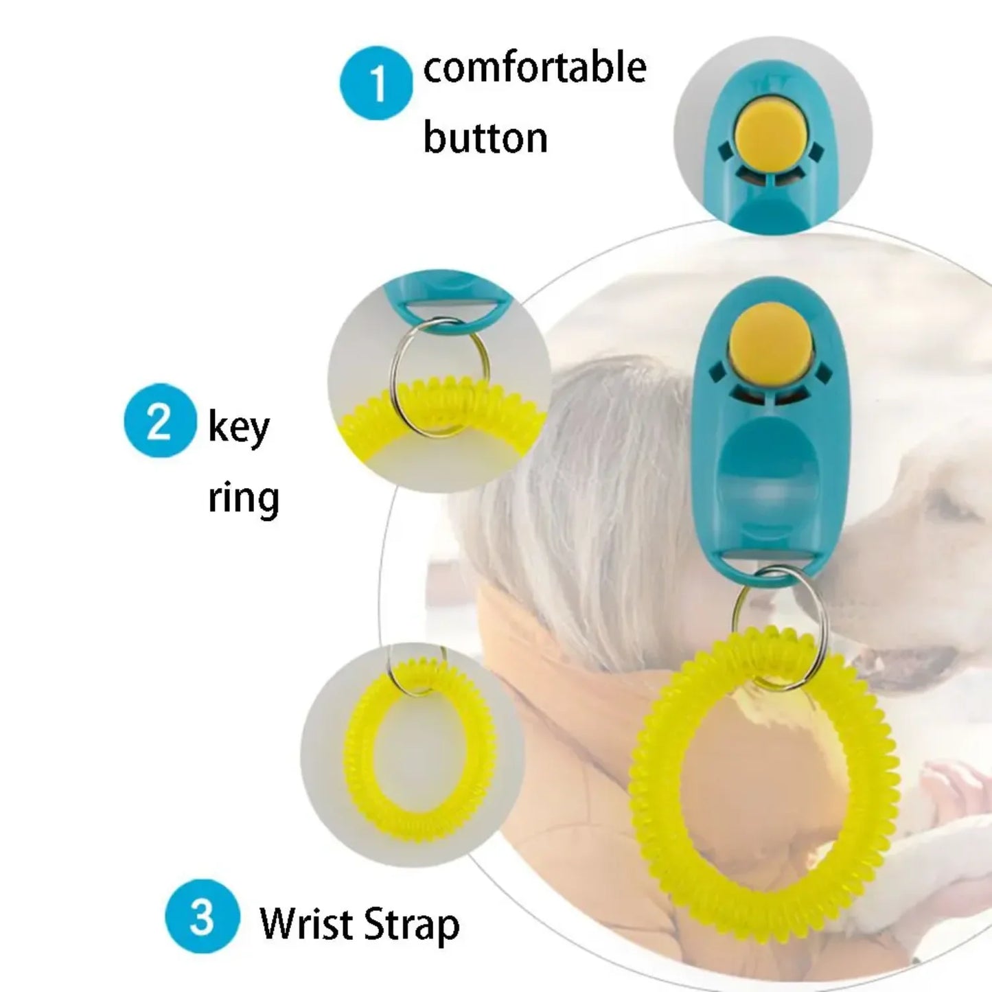 Plastic Portable Pet Training Clicker