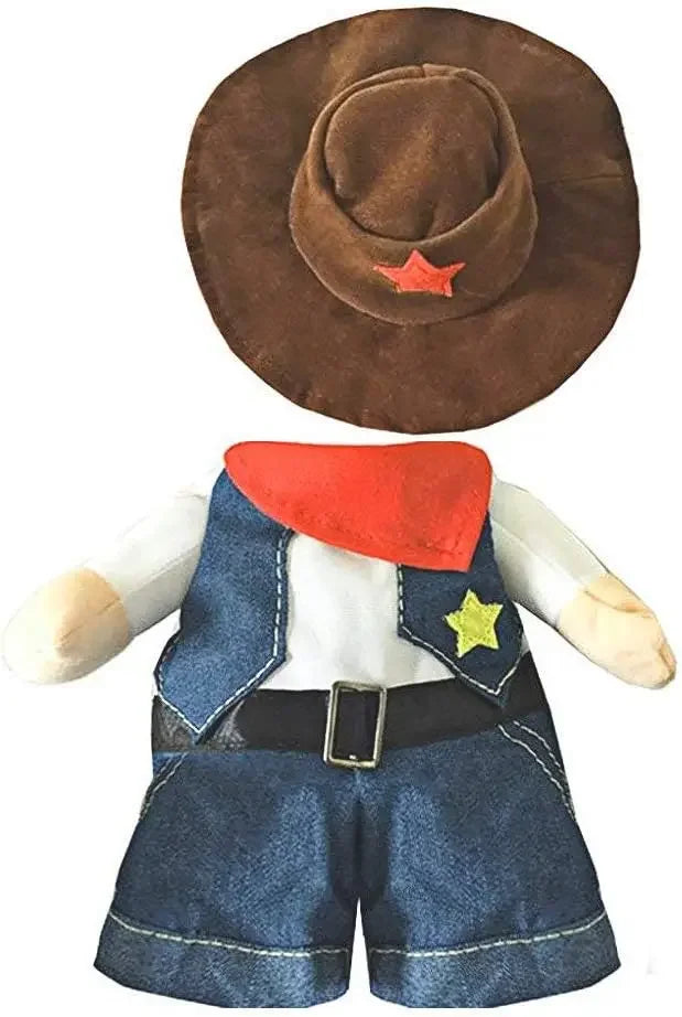 Dog Cat Costume Cowboy Clothes