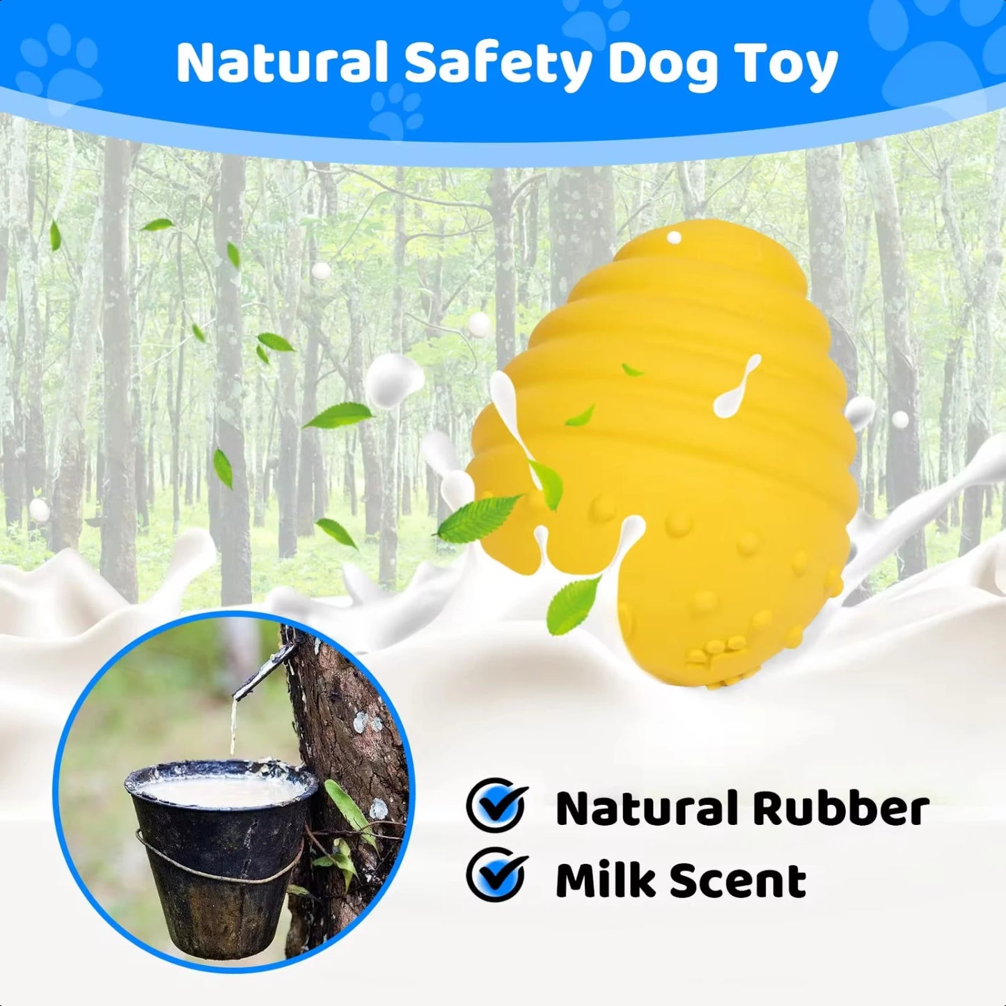 Interactive Natural Rubber Dog Chew Suitable  Large Dogs