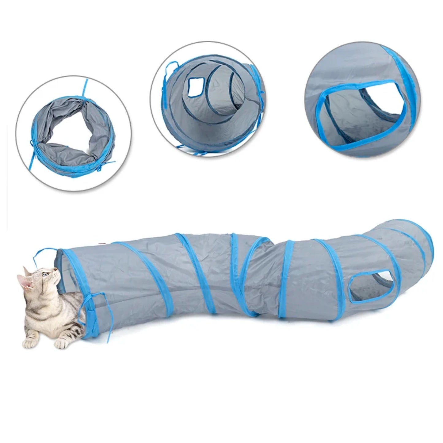 Foldable Pet Cat Tunnel Tube