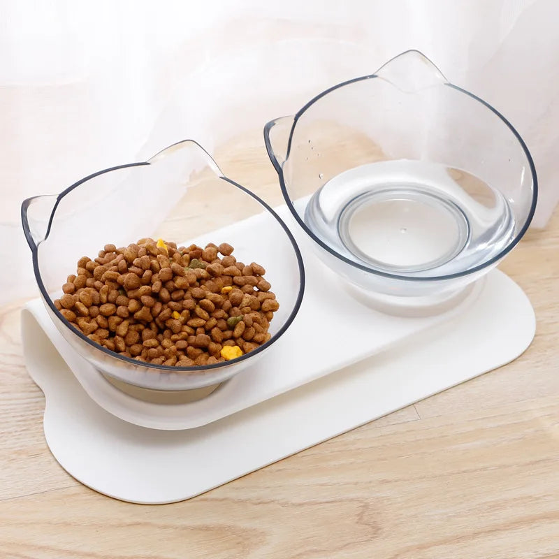 Elevated Stylish Pet Feeder Station Non-Slip Base