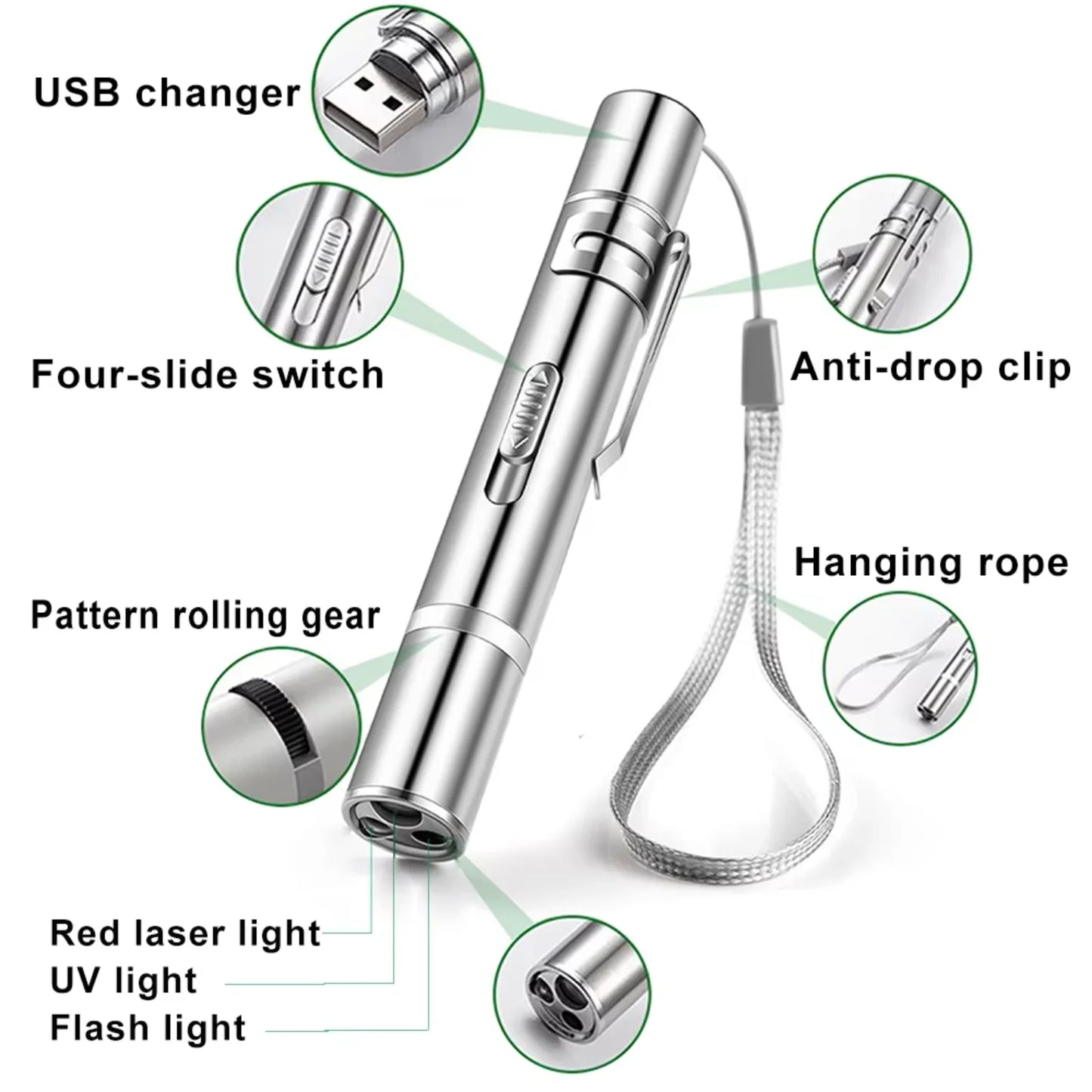 Interactive Rechargeable Pointer Cat Toy