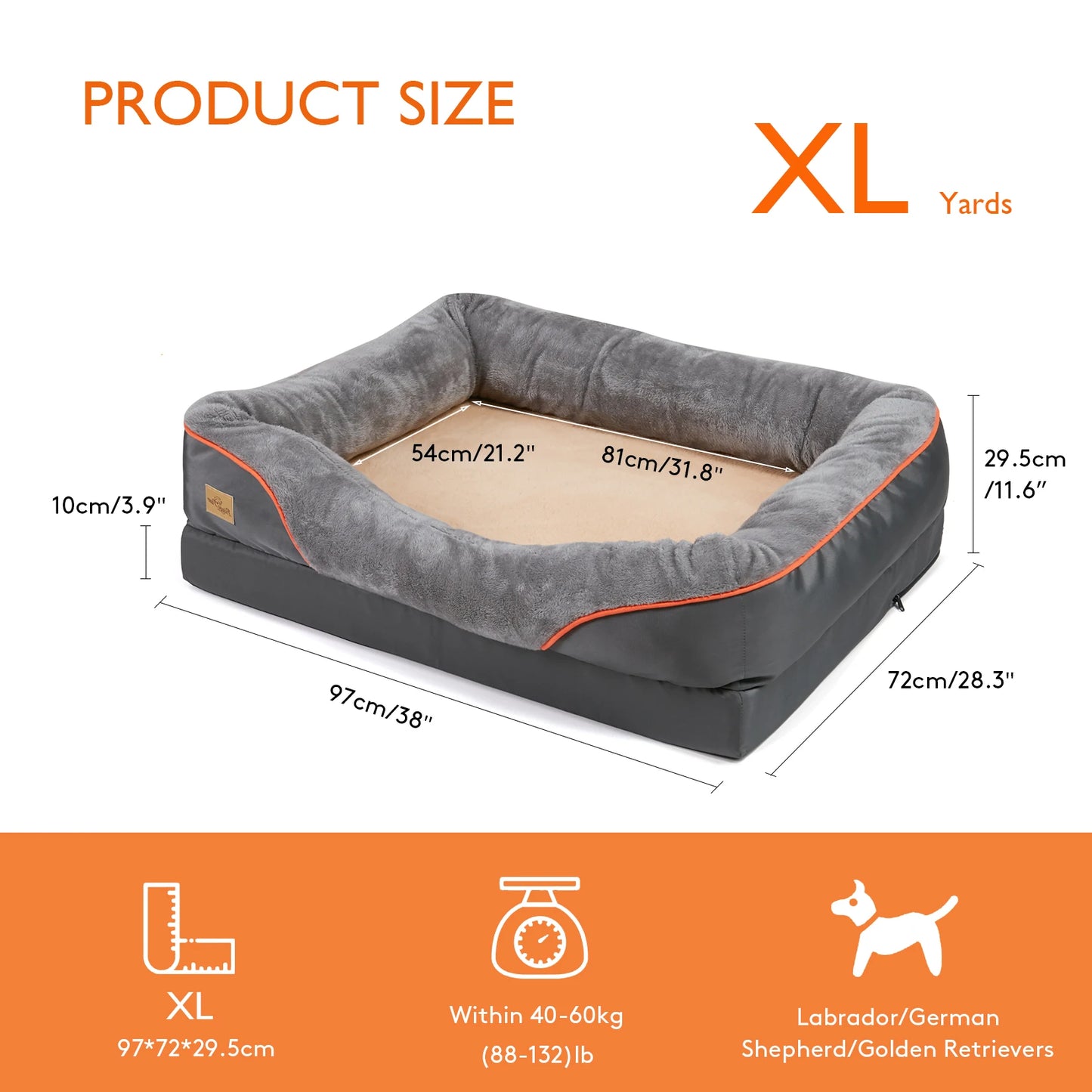 Large Soft Comfortable  Warm Fleece Pet Bed