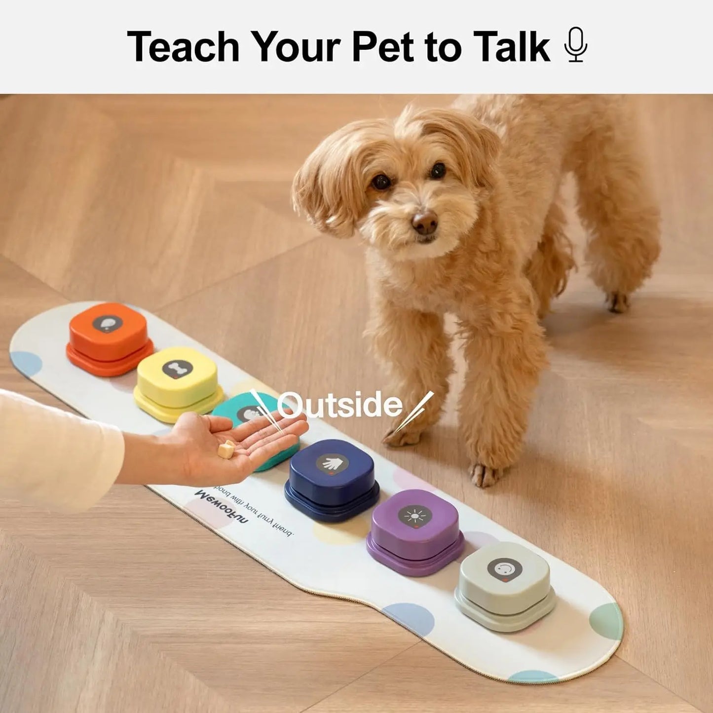 Voice Recording Pet Training Buttons with Pad