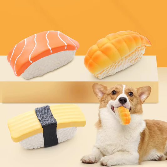 Sushi Shape Interactive Play Dog Toys