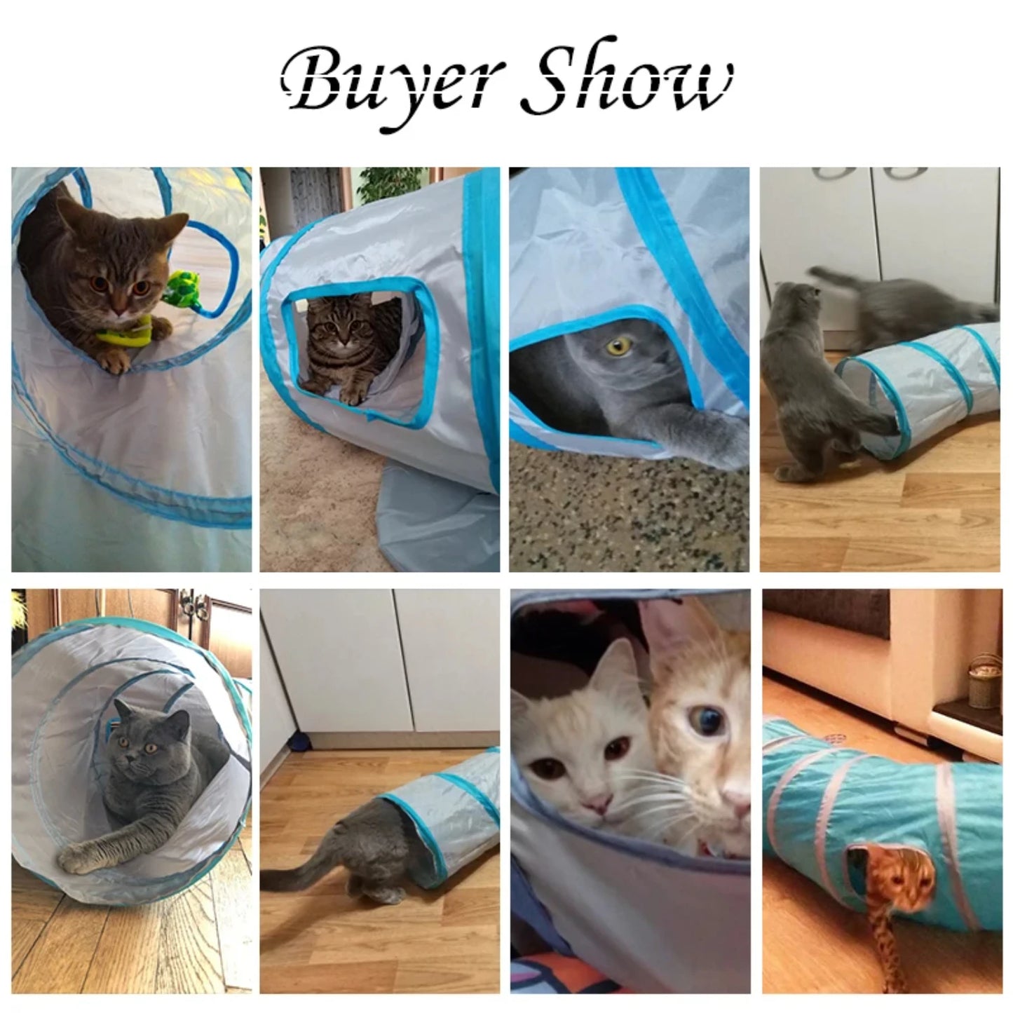 Foldable Pet Cat Tunnel Tube