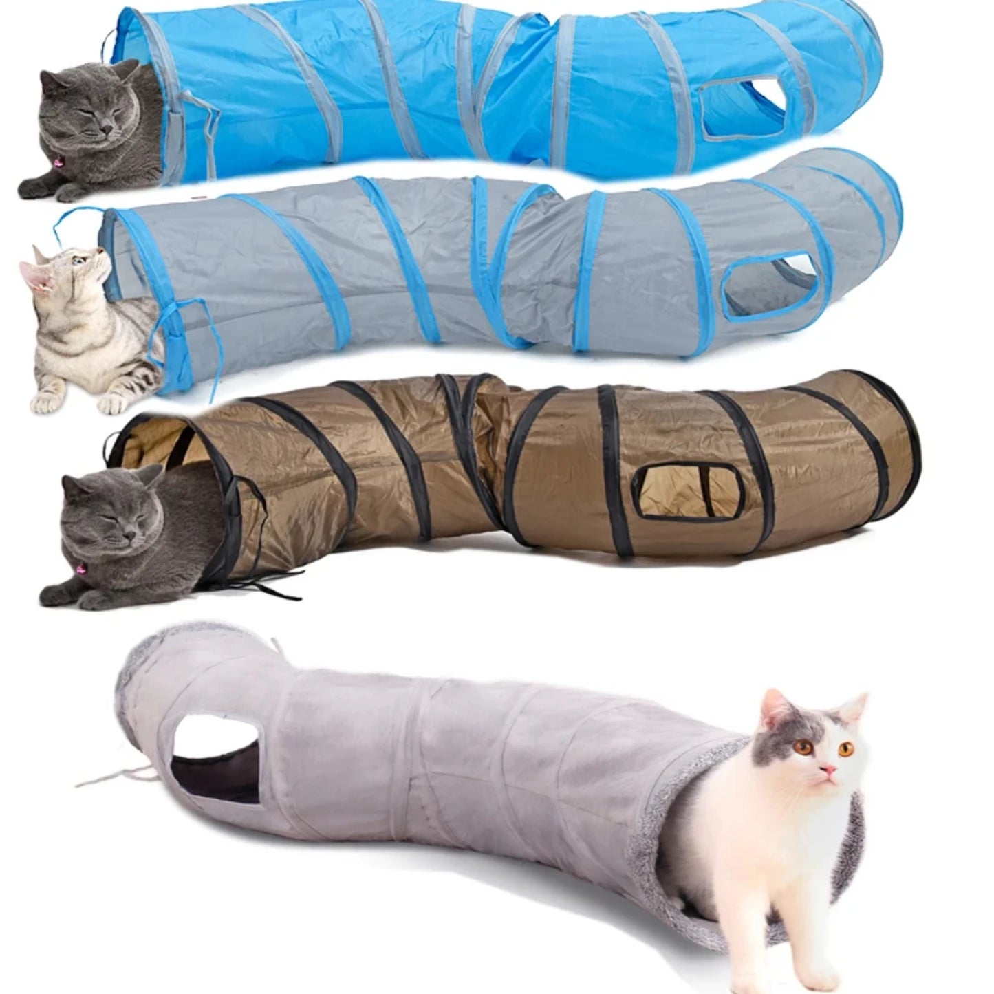 Foldable Pet Cat Tunnel Tube