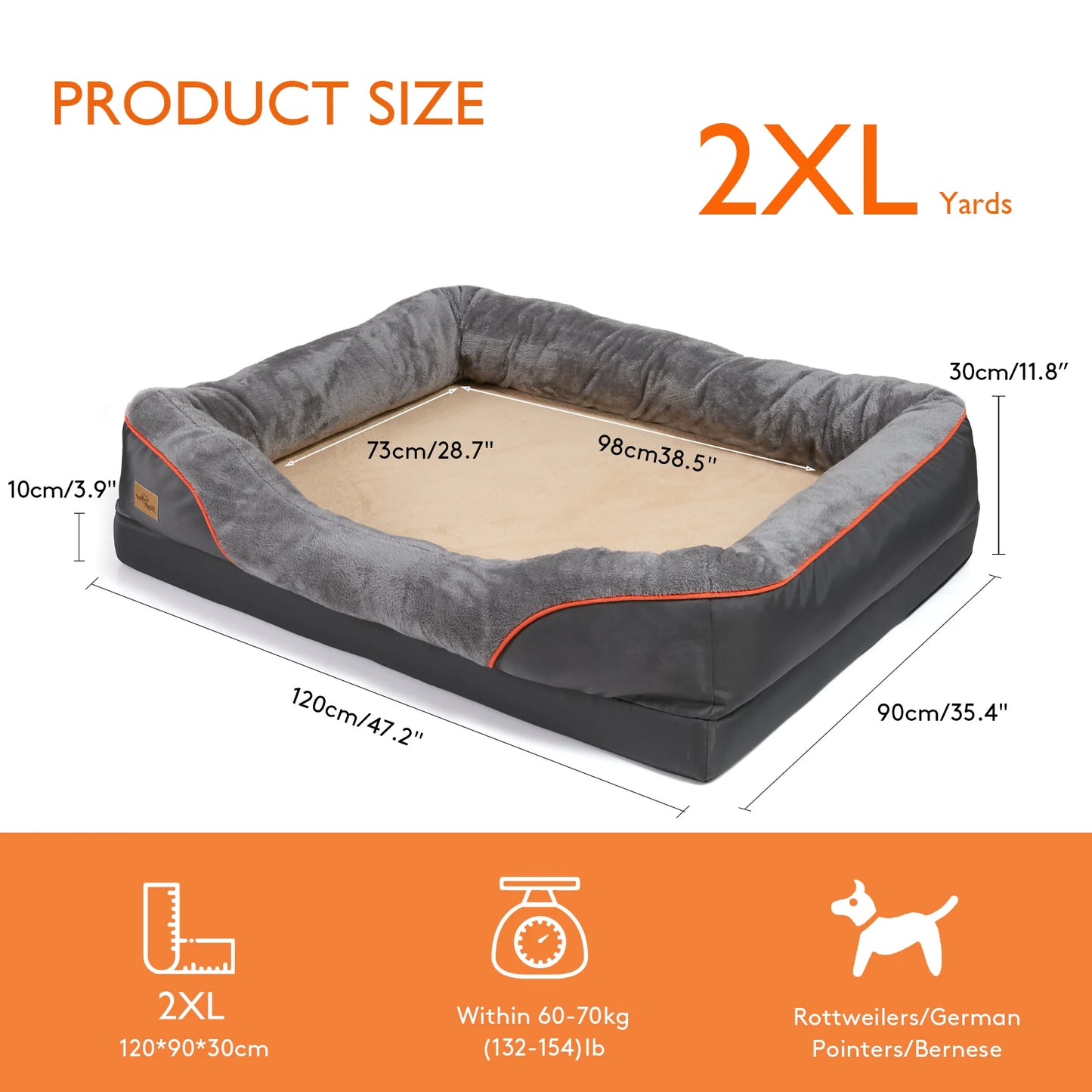 Large Soft Comfortable  Warm Fleece Pet Bed