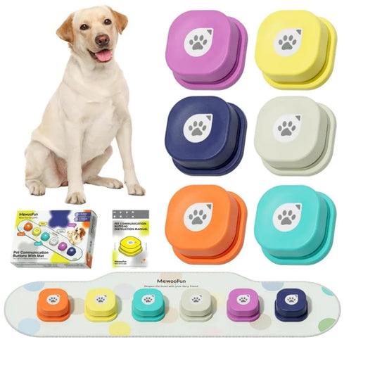 Voice Recording Pet Training Buttons with Pad