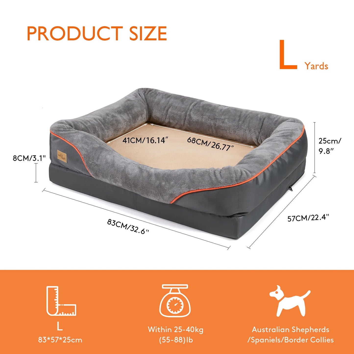 Large Soft Comfortable  Warm Fleece Pet Bed